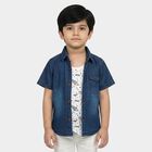 Boys' Casual Shirt, हल्का नीला, small