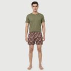 Men's Wine Regular Fit Solid Boxers, वाइन, small