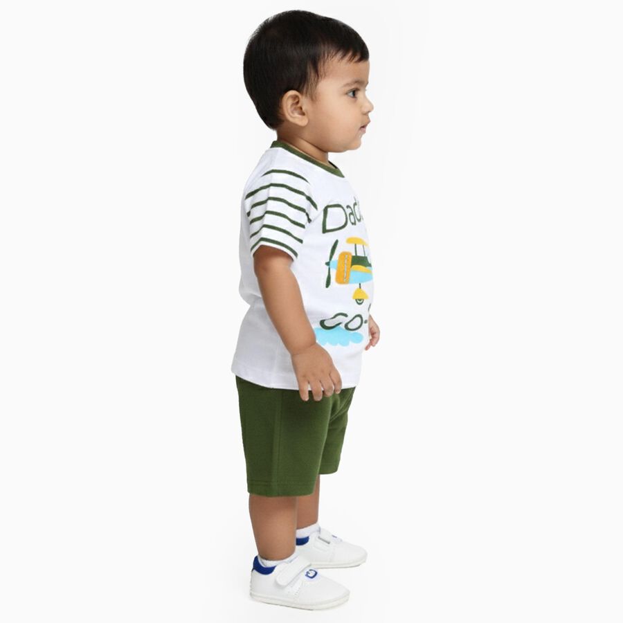 Infants' 100% Cotton Baba Suit, ओलिव, large image number null