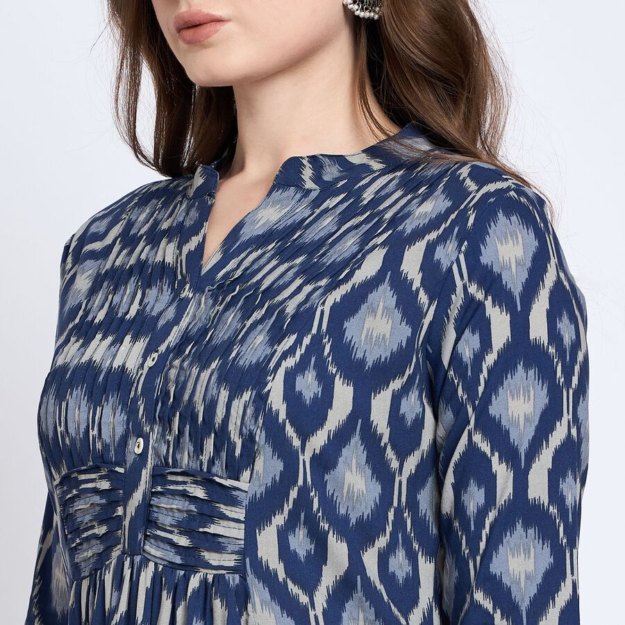 Ladies' Kurta, Navy Blue, large image number null