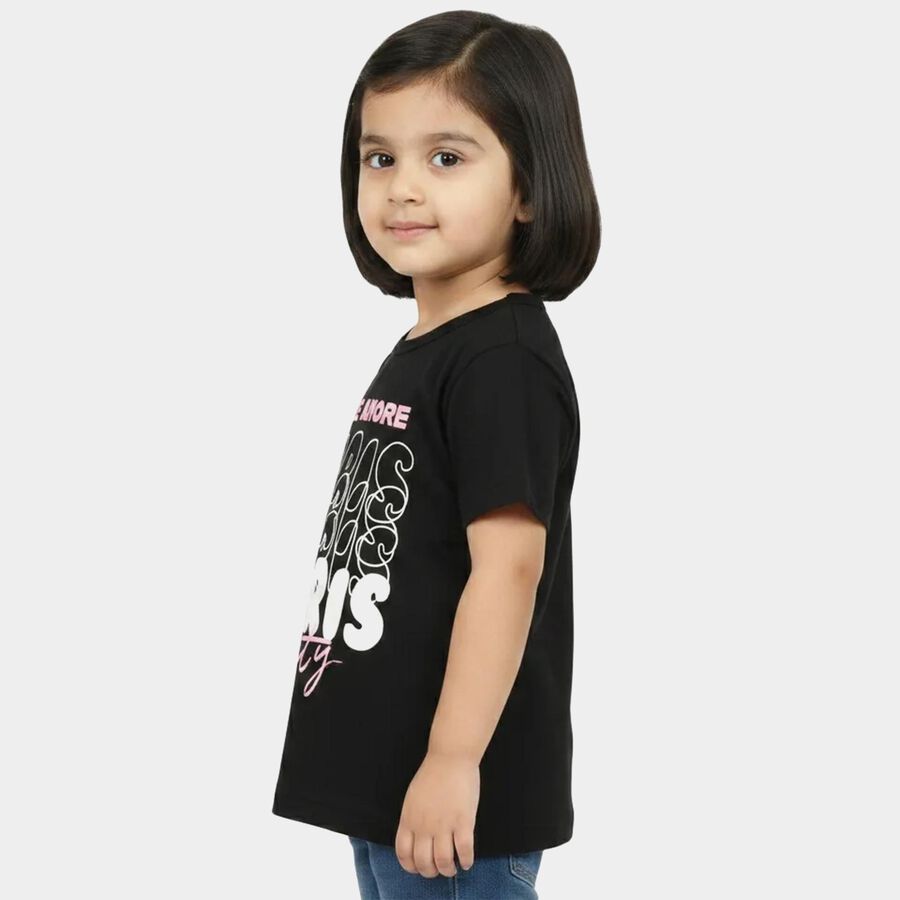Girls' T-Shirt, Black, large