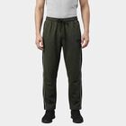 Men's Olive Regular Fit Cotton Blend Track Pants, Olive, small