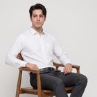 Men's White Formal Shirt, सफ़ेद, small