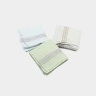 Men's Olive Green Striped Pack of 3 Handkerchief, ओलिव, small
