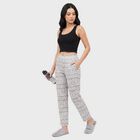 Women's Brown Straight Fit Geometric Printed Lounge Pyjama, Brown, small