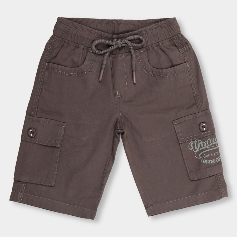 Boys' 100% Cotton Jamaicans , गहरा ग्रे, large image number null