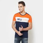 Cut N Sew Round Neck T-Shirt, Orange, small image number null