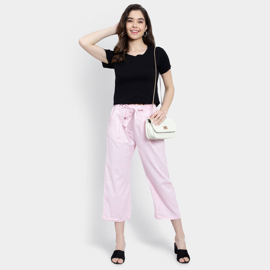 Stripes Trousers, गुलाबी, large image number null