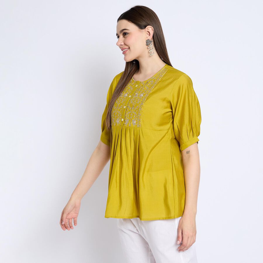 Ladies' Kurti , मस्टर्ड, large image number null