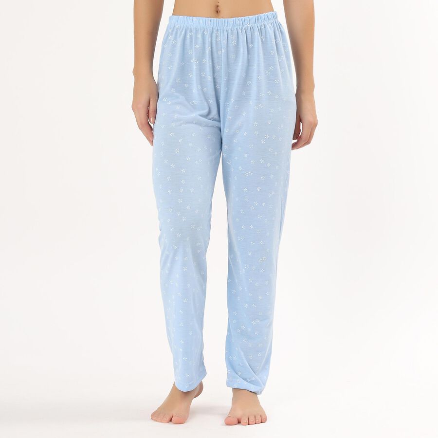 Women's Bright Multicolor Printed Full-Length Pyjama, हल्का नीला, large image number null