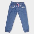 Girls' Jeans, मध्यम नीला, small image number null