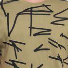 All Over Print Round Neck T-Shirt, Olive, small image number null