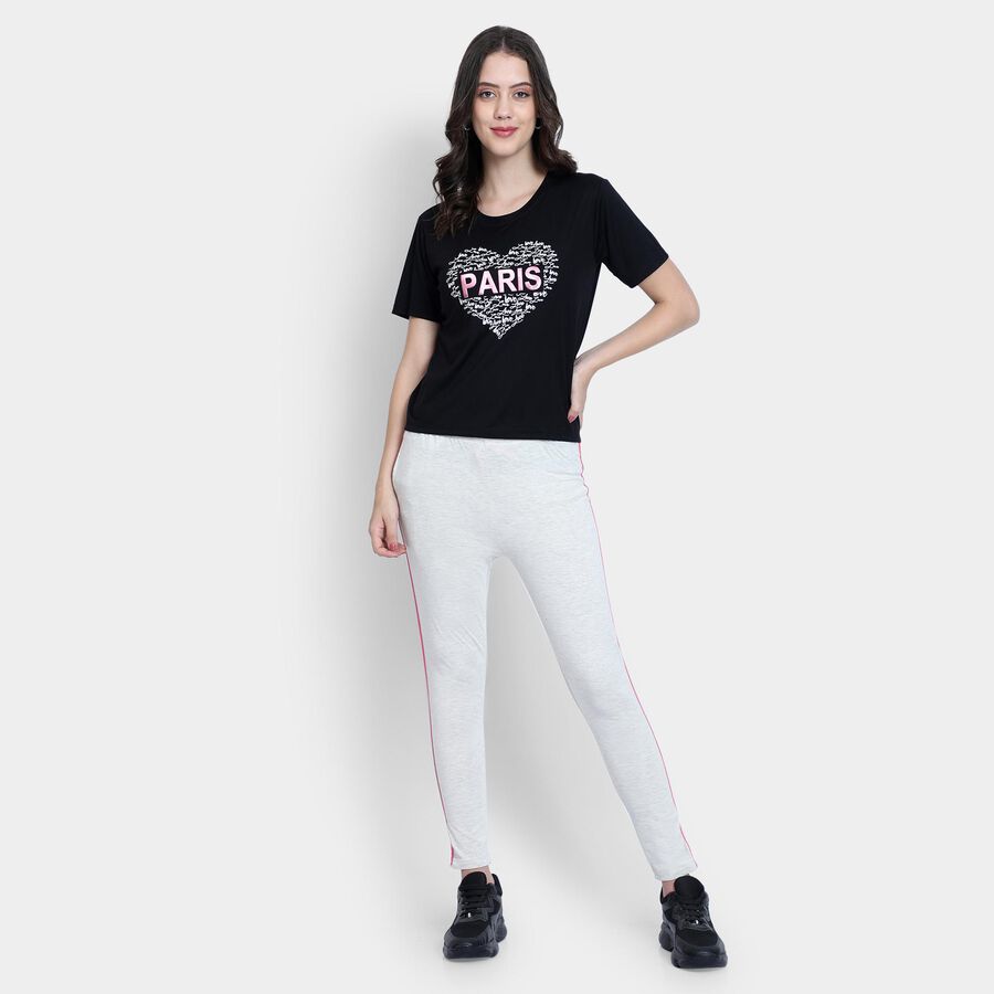 Ladies' Track Pants , Ecru Melange, large image number null