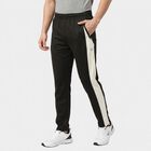 Men's Olive Regular Fit Side-Striped Track Pants, Olive, small