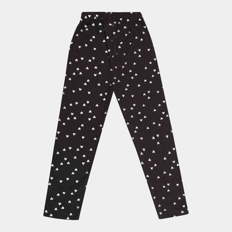 Girls Leggings, Black, large image number null