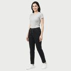 Women's Dark Grey Slim Fit Stretchable Jeans, गहरा ग्रे, small