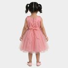 Girls' Pink Fit and Flare Lace Bodice Party Wear Frock, Light Pink, small