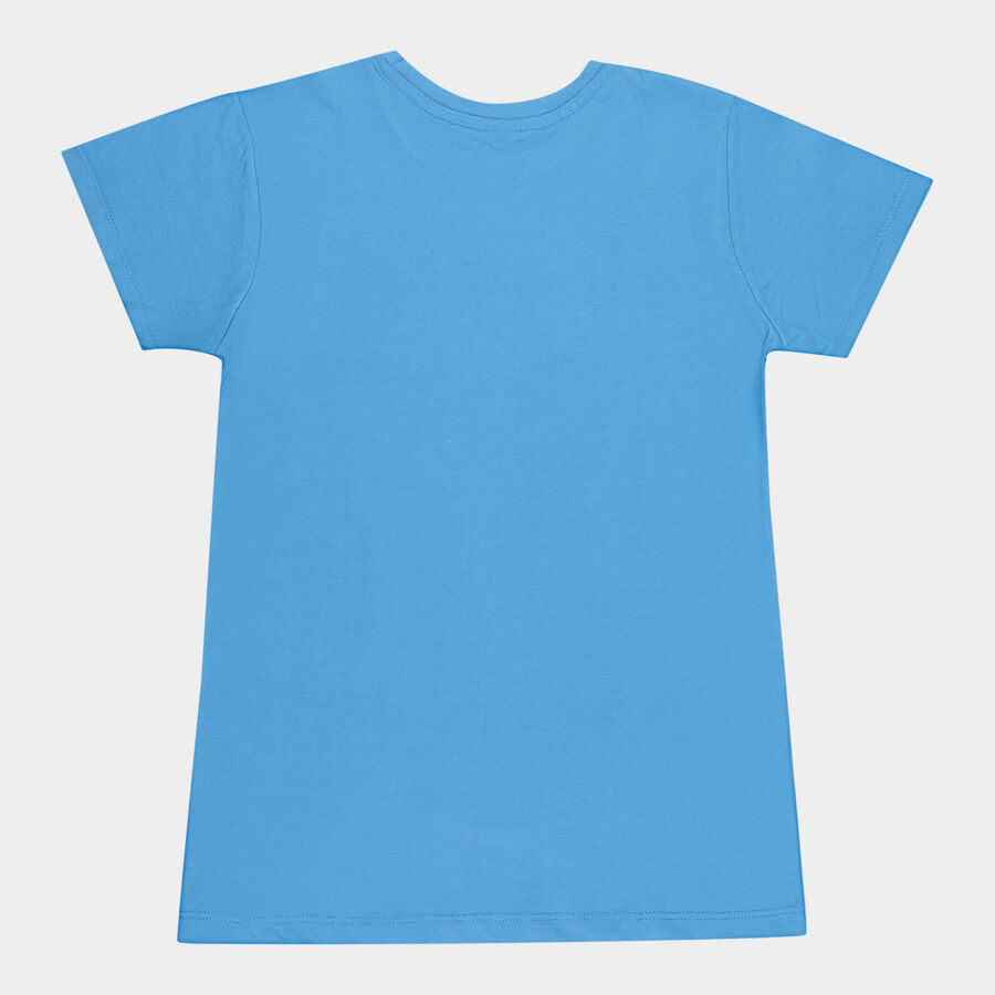 Boys Cotton T-Shirt, Mid Blue, large image number null