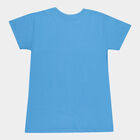 Boys Cotton T-Shirt, मध्यम नीला, small image number null
