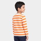 Boys Orange Crew Neck Regular T-Shirt, नारंगी, small