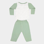 Infants Cotton Printed Baba Suit, Olive, small image number null