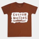 Boys' Half Sleeves T-Shirt , भूरा, small image number null