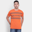 राउन्ड नेक टी-शर्ट, नारंगी, small image number null