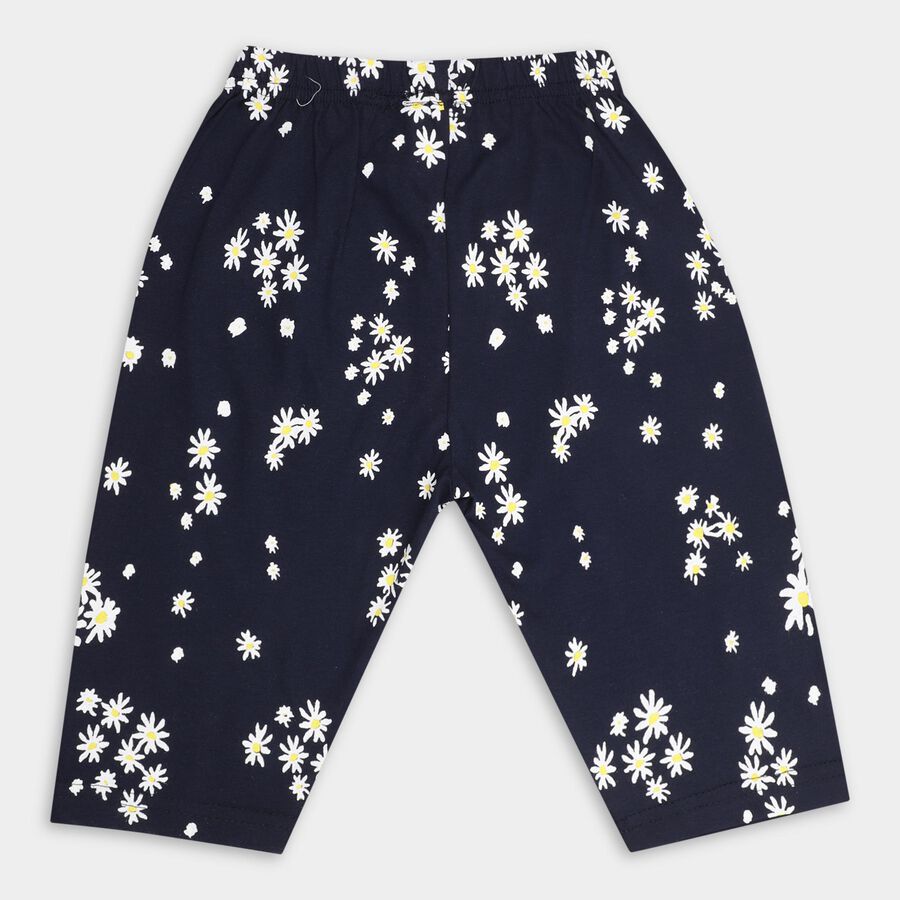 Girls' 100% Cotton Capri, Navy Blue, large image number null