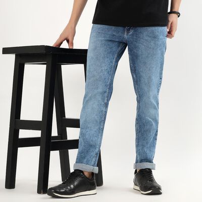 Men's Light Blue Slim Fit Jeans