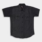 Boys' Casual Shirt, Black, small image number null