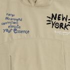 Boys Muted Olive Green Hooded Neck Casual Sweatshirt, ओलिव, small image number null