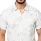 Men's Aqua Cotton Spread Collar Regular Fit Shirt, एक्वा, small