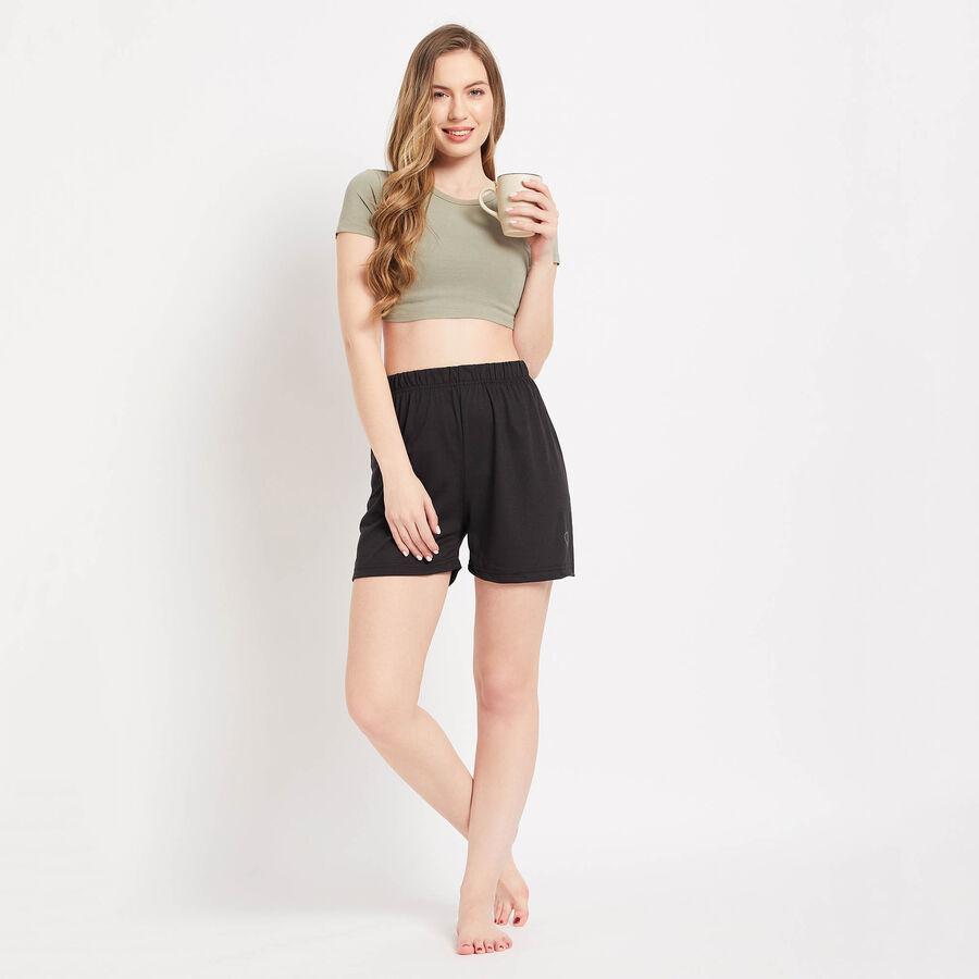 All Over Print Shorts, काला, large image number null