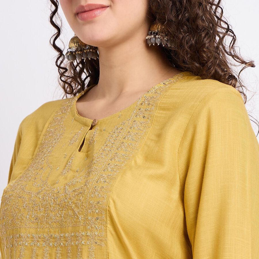 Ladies' Kurta, पीला, large image number null