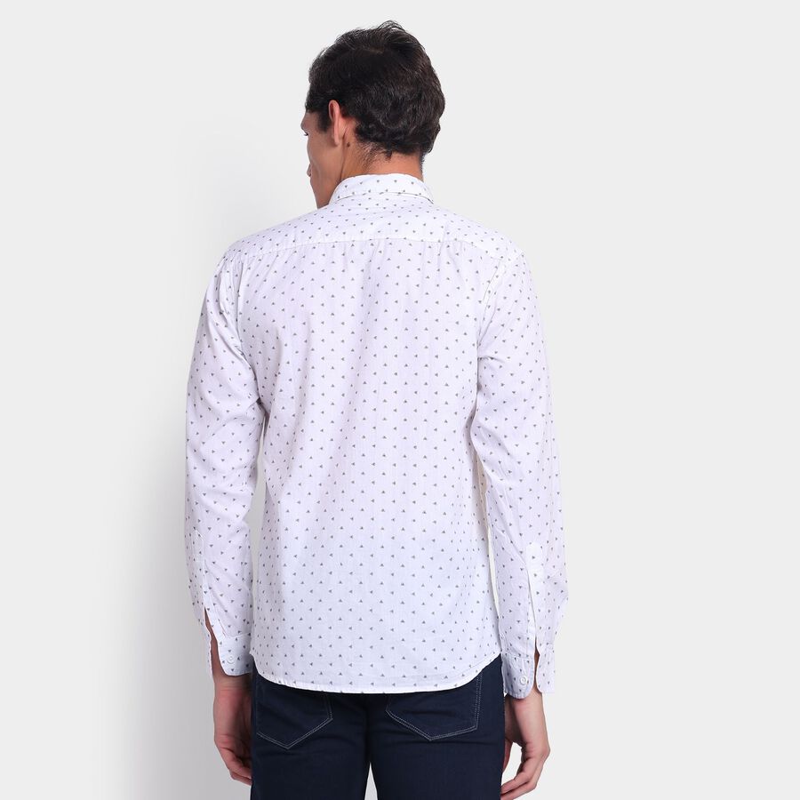 Men's 100% Cotton Casual Shirt, ऑफ व्हाइट, large image number null