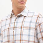 Men's Muted Beige Cotton Spread Collar Casual Shirt, गहरा पीला, small image number null