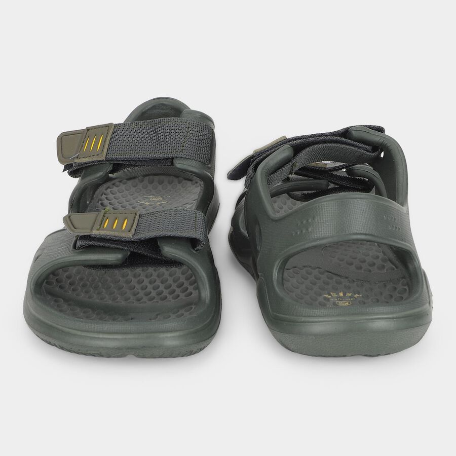 Men's Navy Blue Adjustable Strap Strappy Sandals, Navy Blue, large