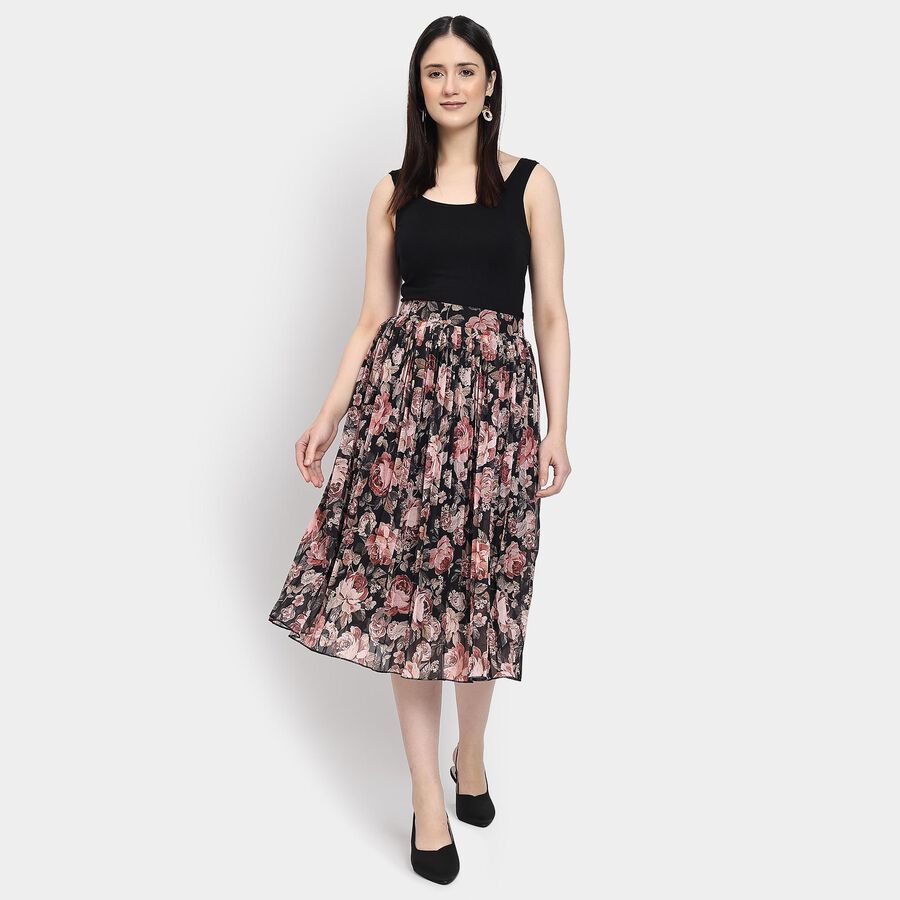 Ladies' Skirt , काला, large image number null
