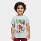 Boys' Half Sleeves T-Shirt, हल्का नीला, small