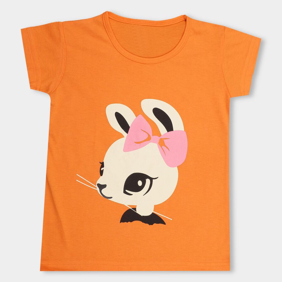 Girls' T-Shirt , नारंगी, large image number null