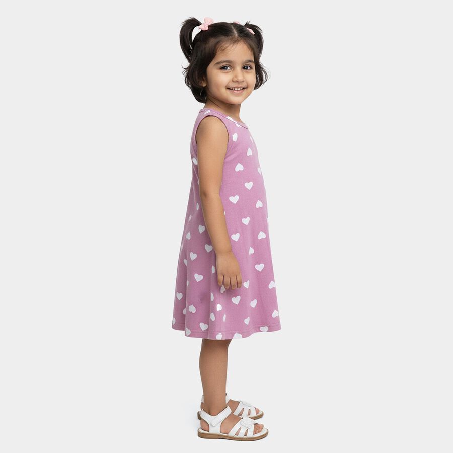 Girls' Frock, Pink, large