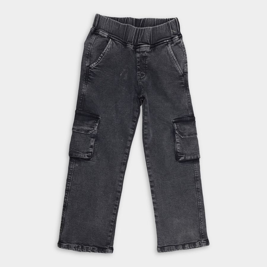 Girls' Jeans, Dark Green, large image number null