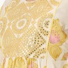 Women's Bright Yellow Embroidered Kurta, पीला, small image number null