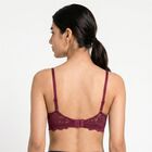 Women's Wine Padded T-Shirt Bra, वाइन, small