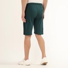 Men's Deep Forest Green Regular Fit Jamaican Shorts, Dark Green, small