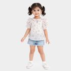 Girls' T-Shirt, सफ़ेद, small