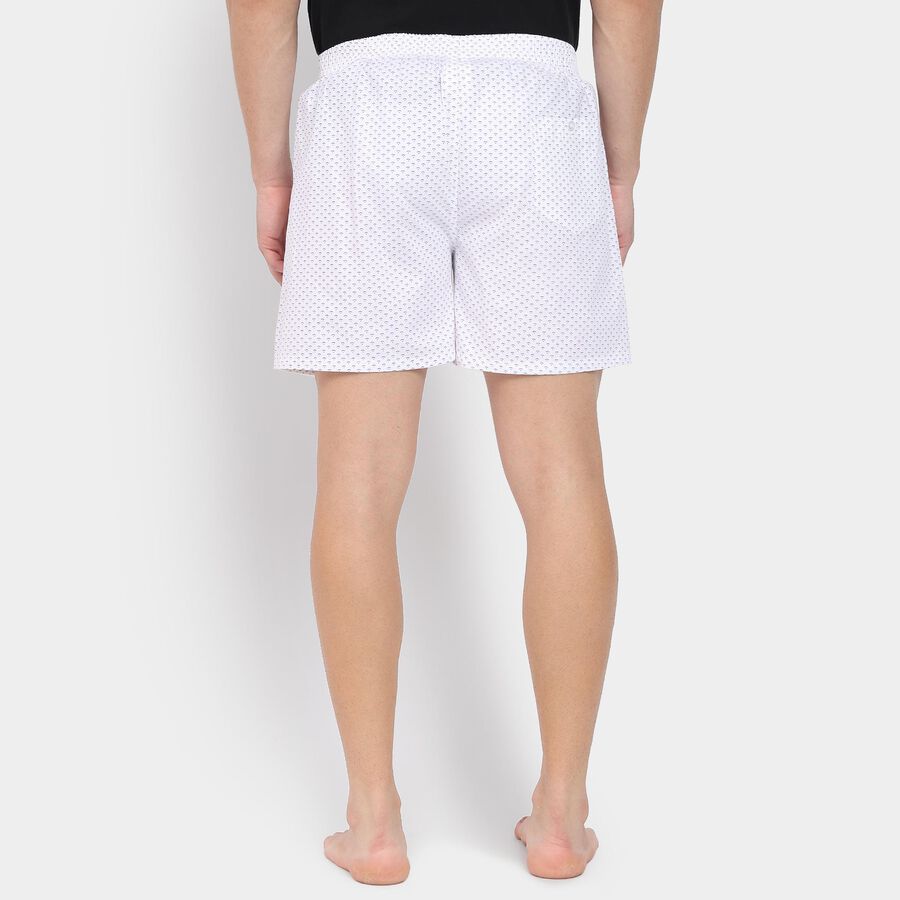 Men's 100% Cotton Boxers, सफ़ेद, large image number null