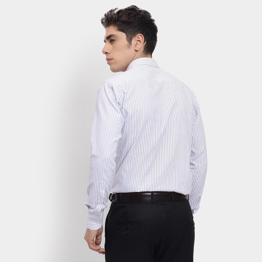 Men's Formal Shirt , Navy Blue, large