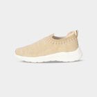 Women's Beige Slip-On Casual Sneakers, Beige, small