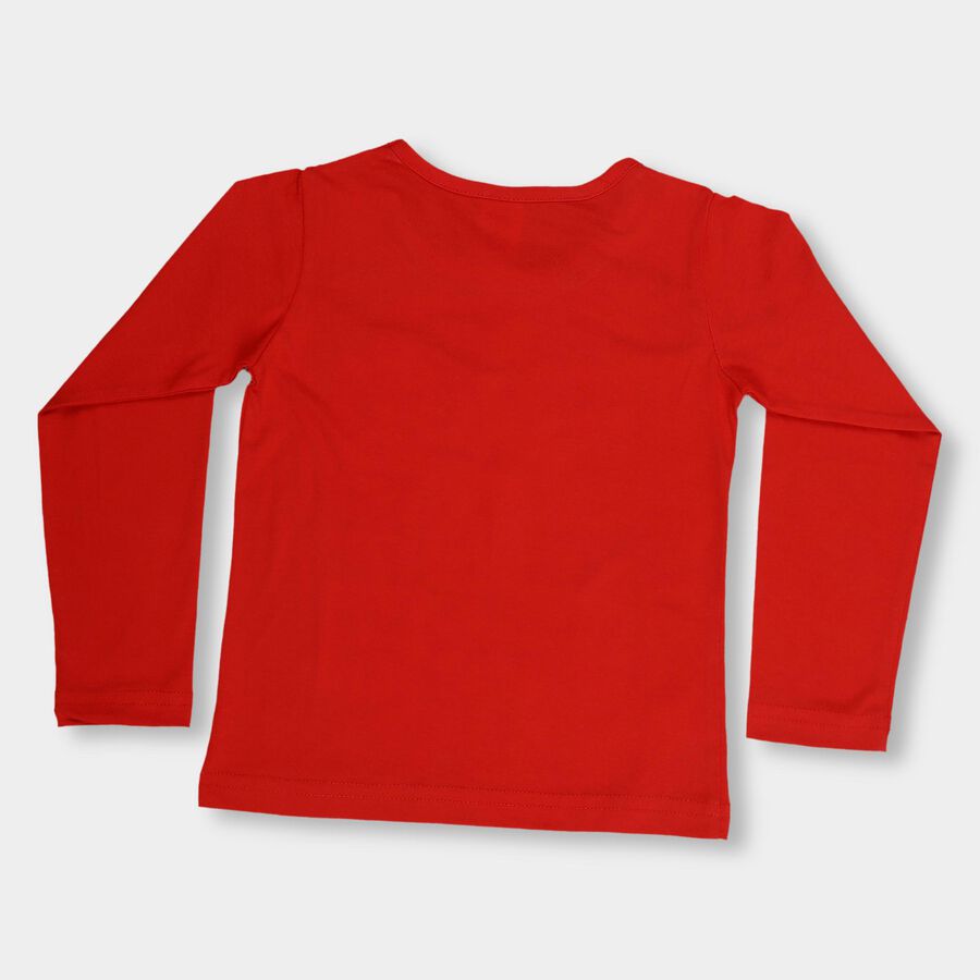 Girls' Top , लाल, large image number null